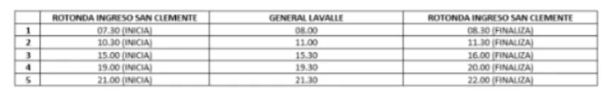 El transporte urbano de Pavón a Mar de Ajó amplía su recorrido